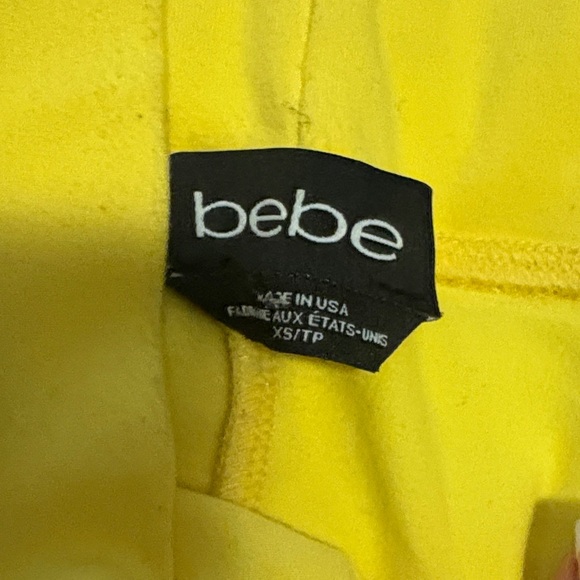 bebe Vibrant Yellow Pencil Skirt - Picture 3 of 5
